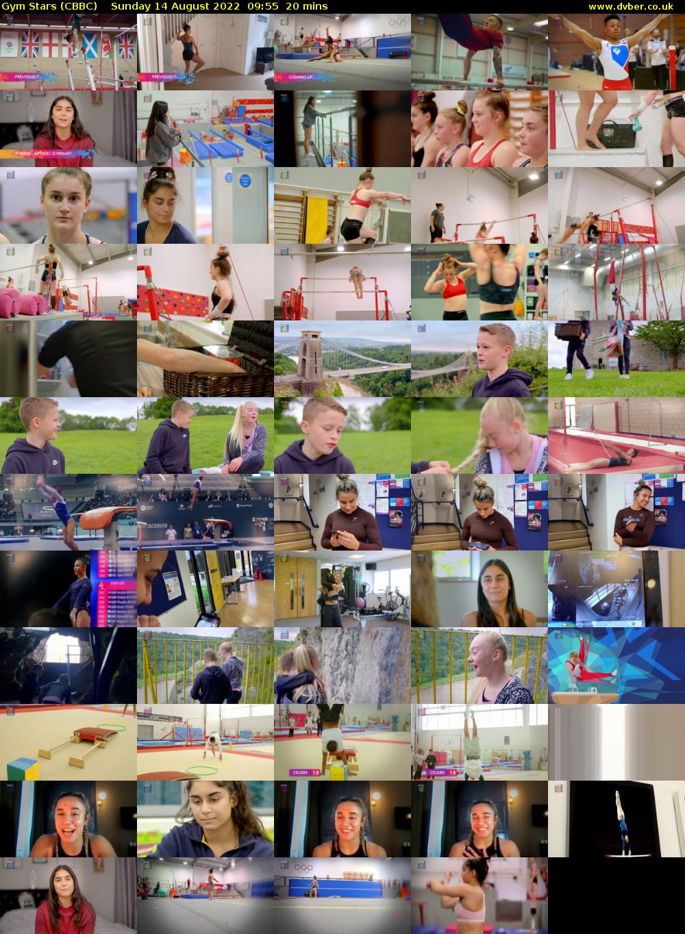 Gym Stars (CBBC) Sunday 14 August 2022 09:55 - 10:15