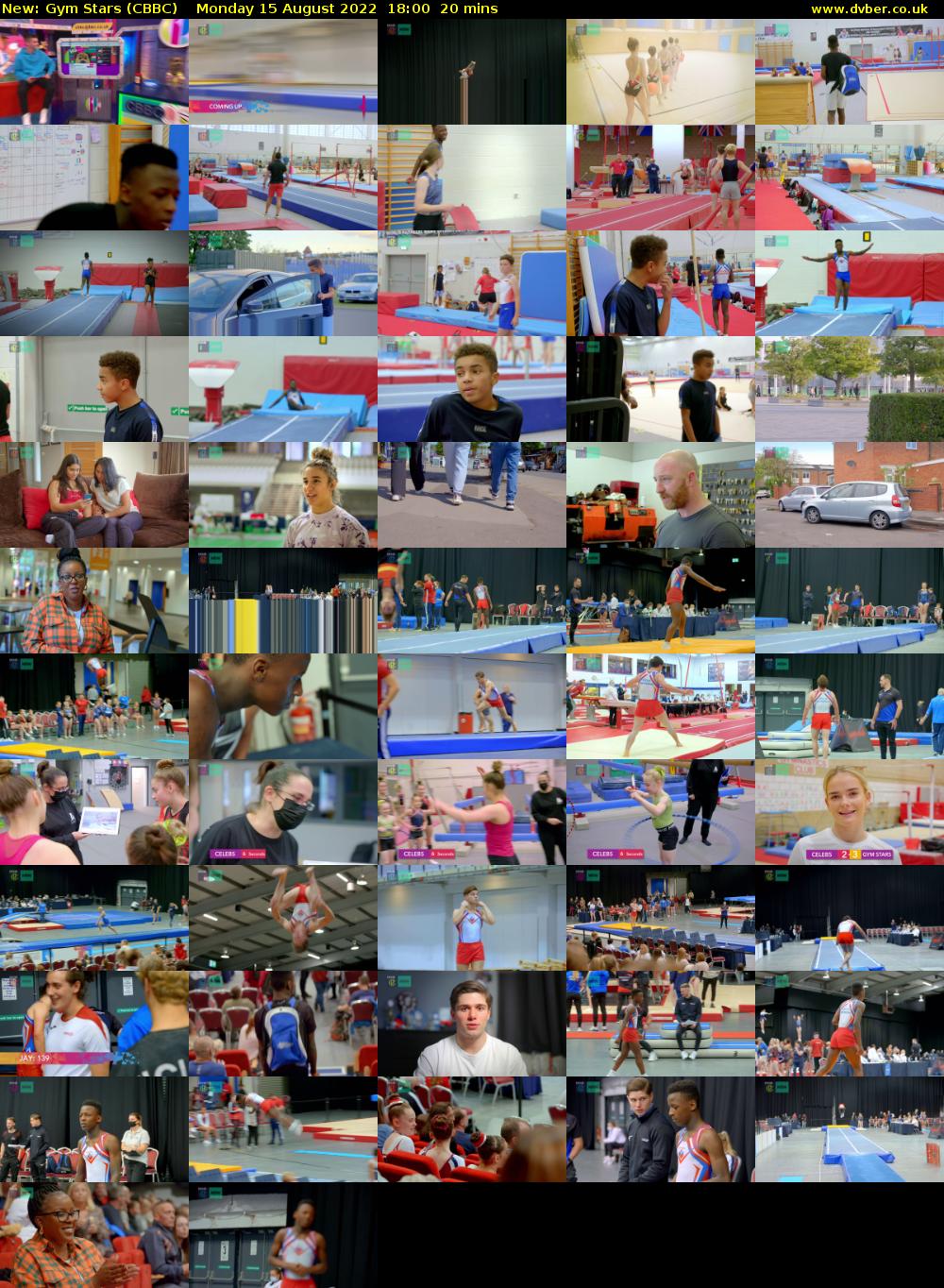 Gym Stars (CBBC) Monday 15 August 2022 18:00 - 18:20