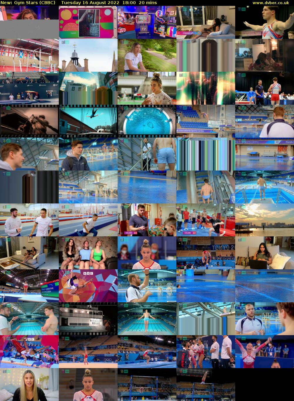 Gym Stars (CBBC) Tuesday 16 August 2022 18:00 - 18:20
