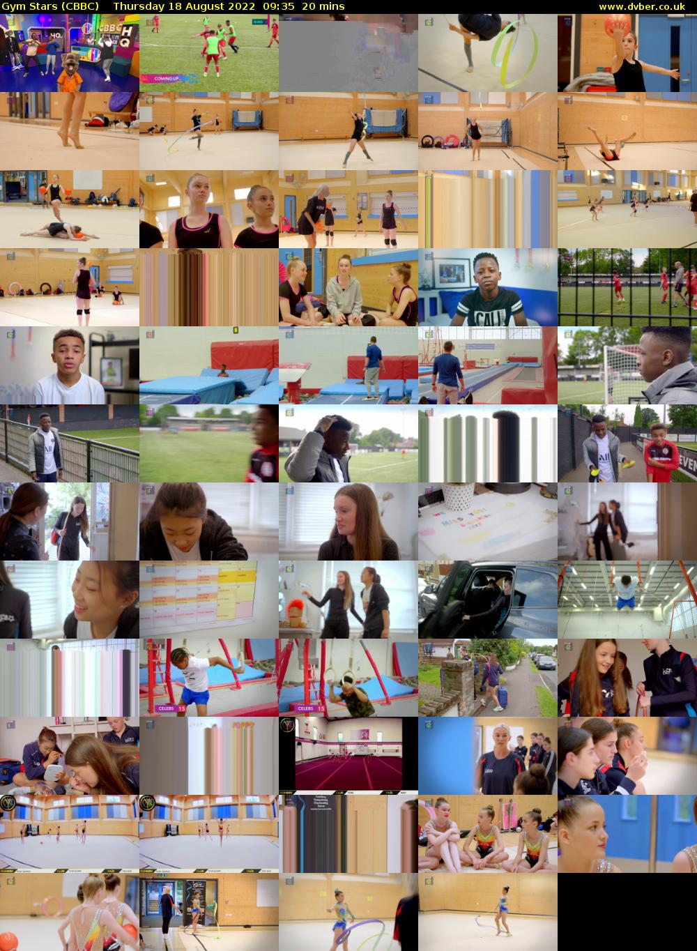 Gym Stars (CBBC) Thursday 18 August 2022 09:35 - 09:55