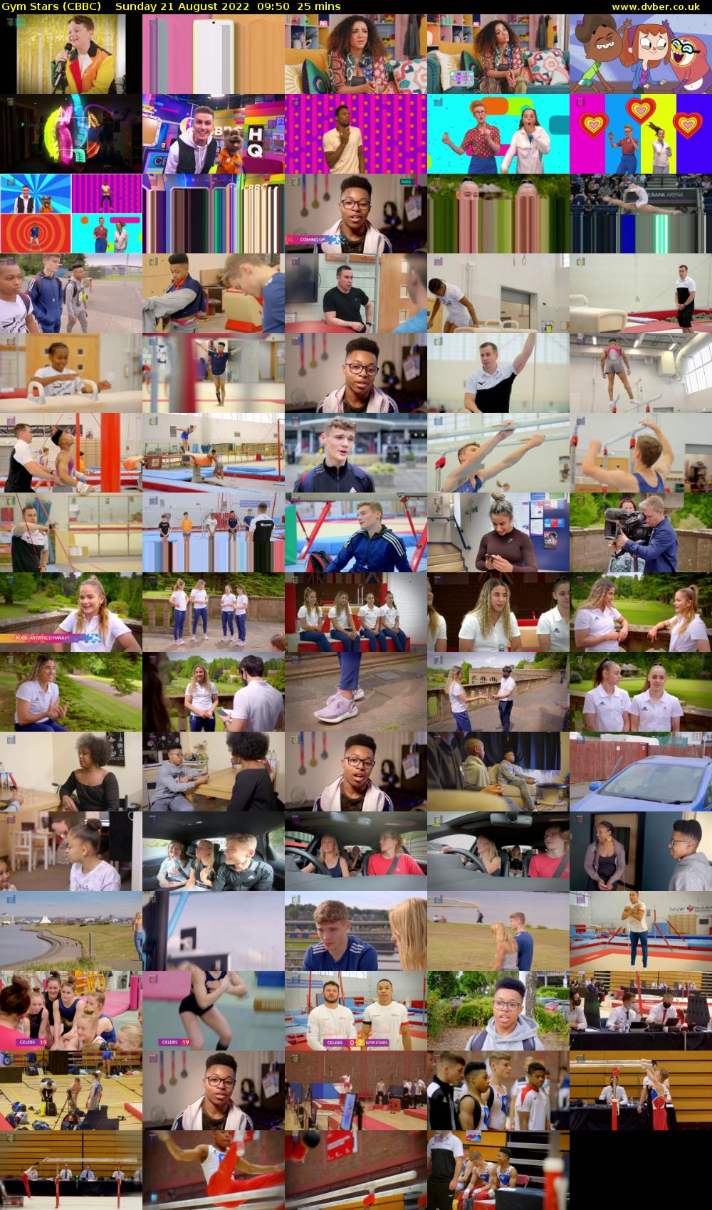 Gym Stars (CBBC) Sunday 21 August 2022 09:50 - 10:15