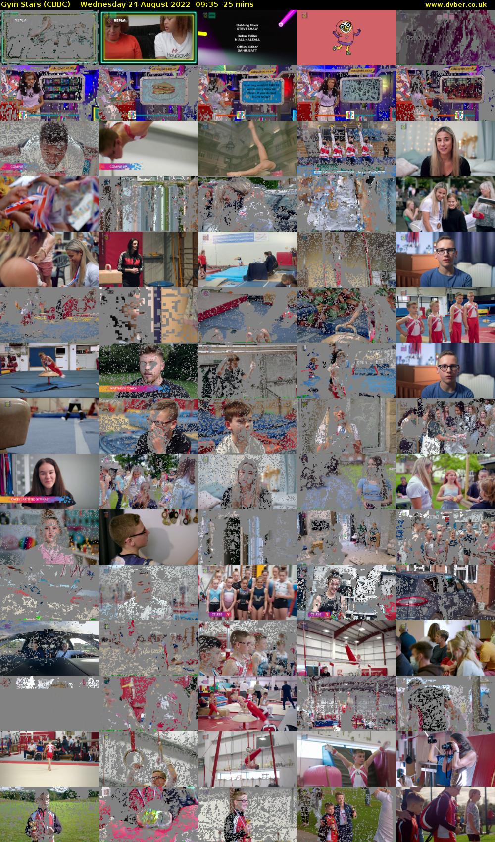 Gym Stars (CBBC) Wednesday 24 August 2022 09:35 - 10:00