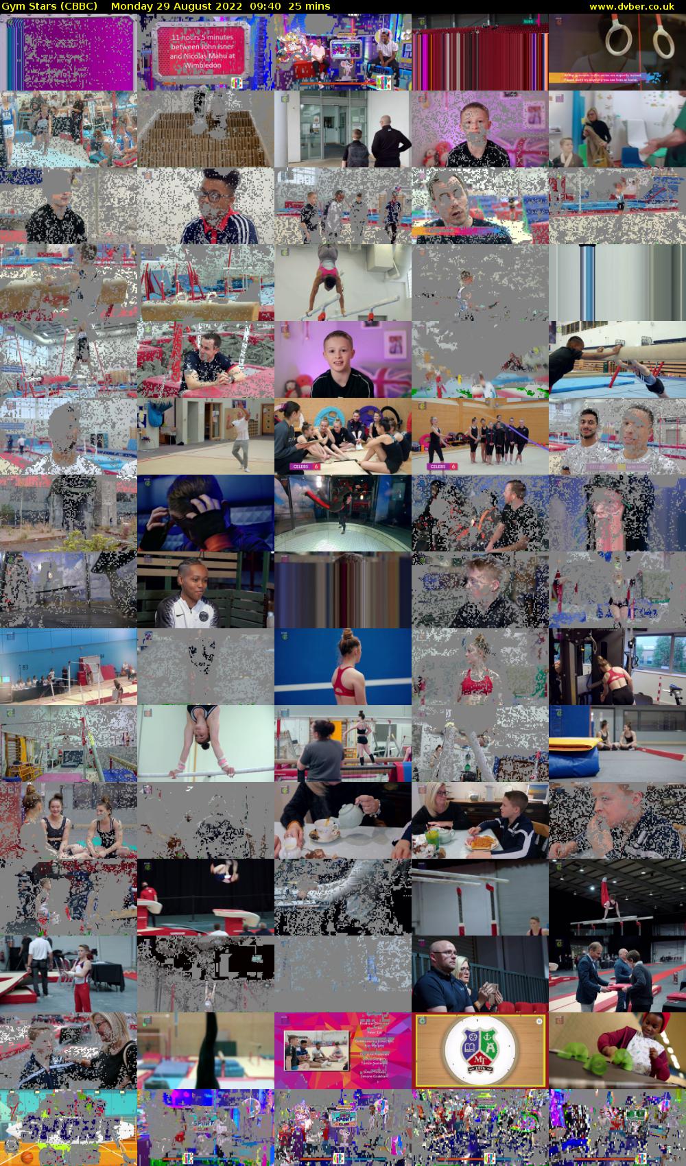 Gym Stars (CBBC) Monday 29 August 2022 09:40 - 10:05