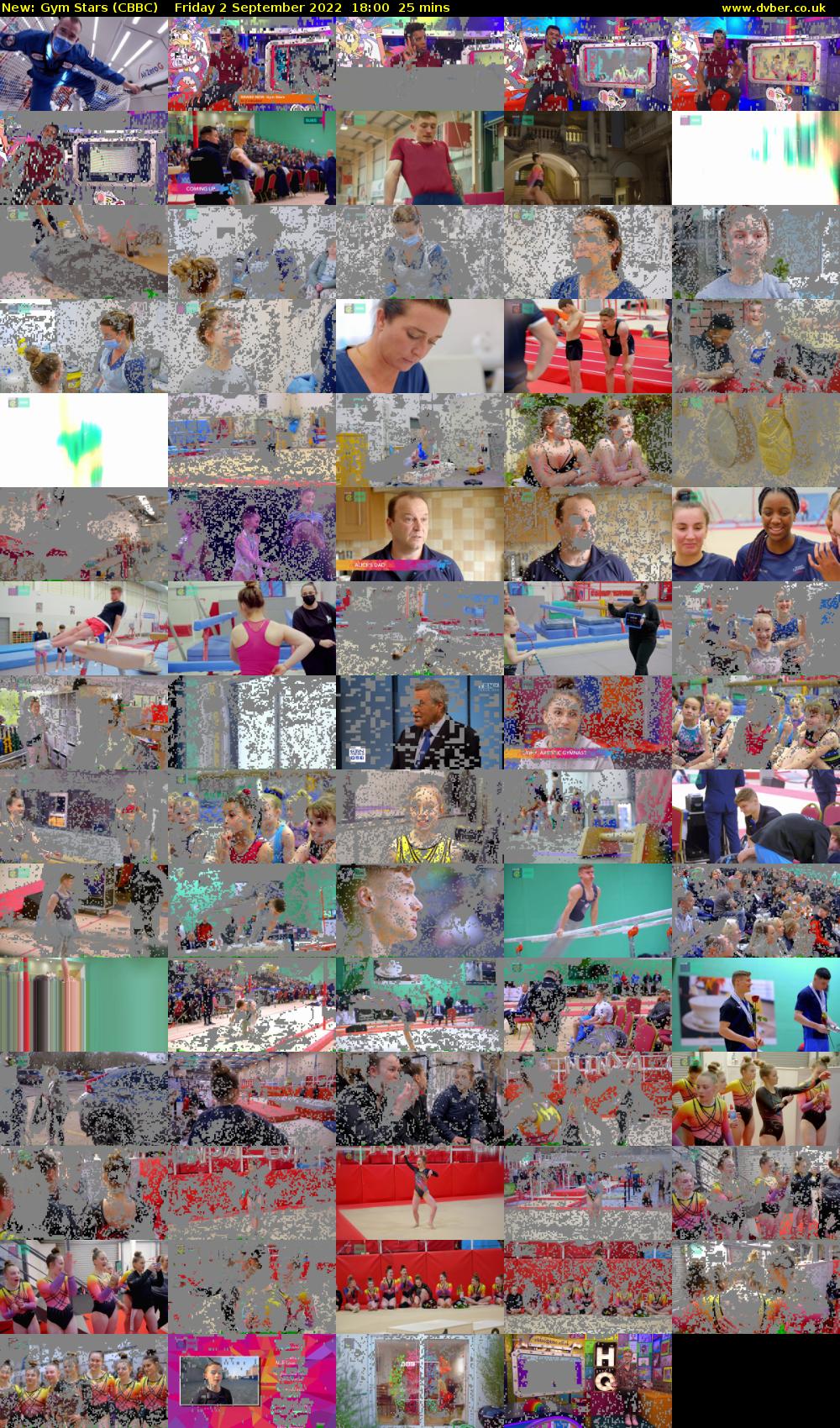 Gym Stars (CBBC) Friday 2 September 2022 18:00 - 18:25