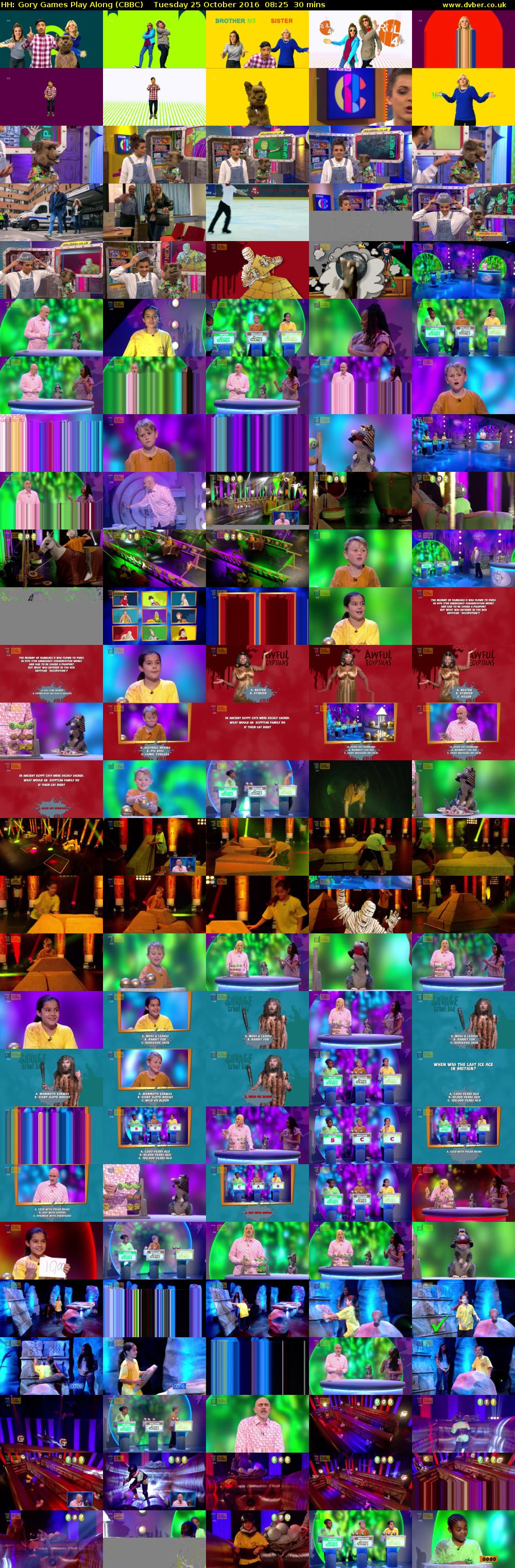 HH: Gory Games Play Along (CBBC) Tuesday 25 October 2016 08:25 - 08:55