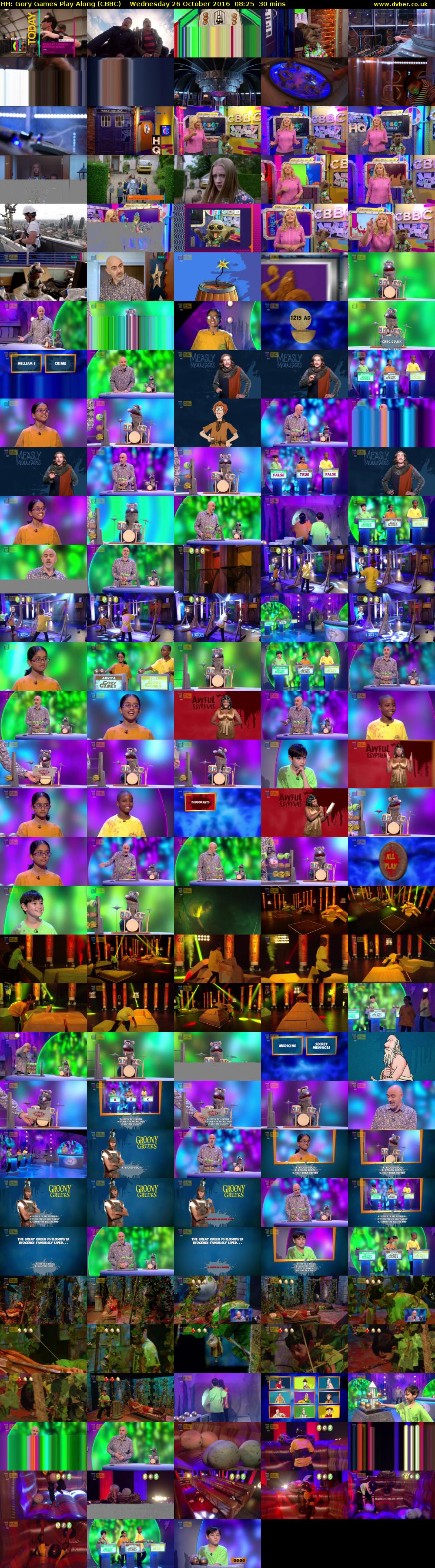 HH: Gory Games Play Along (CBBC) Wednesday 26 October 2016 08:25 - 08:55