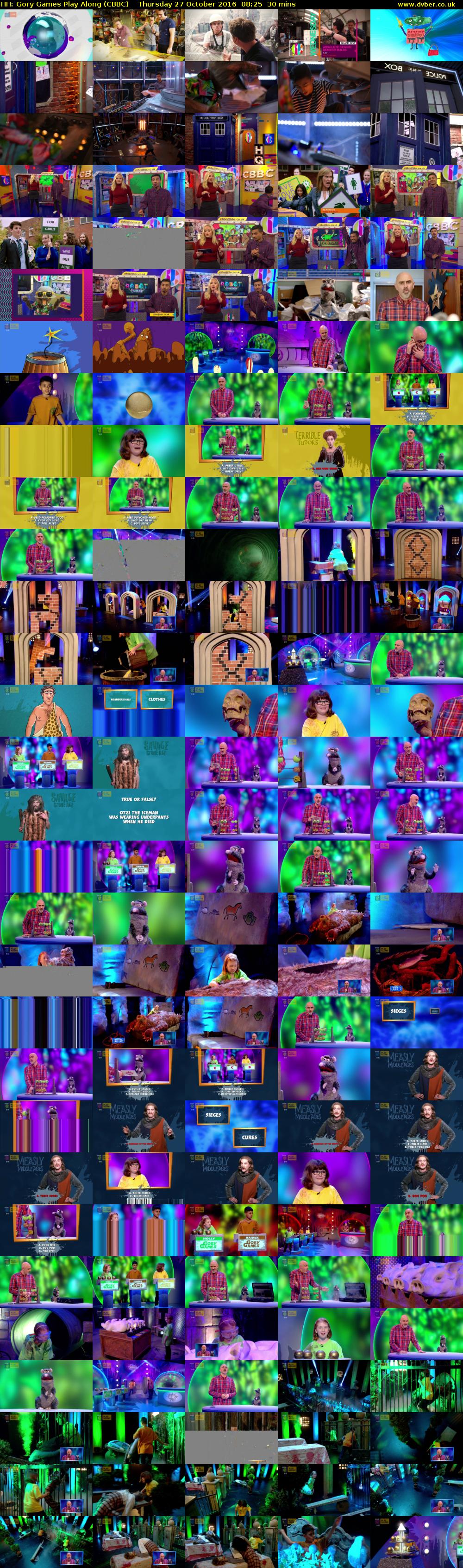HH: Gory Games Play Along (CBBC) Thursday 27 October 2016 08:25 - 08:55