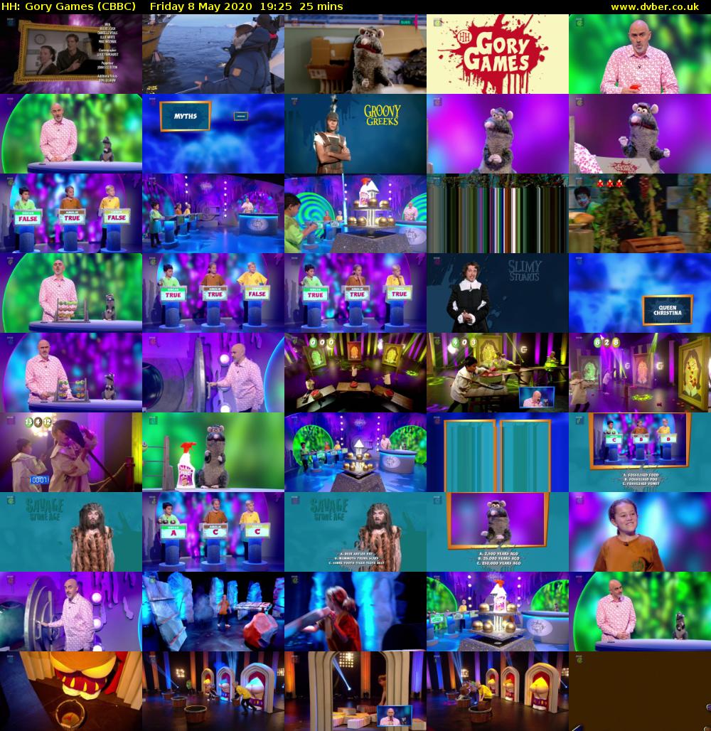 HH: Gory Games (CBBC) Friday 8 May 2020 19:25 - 19:50