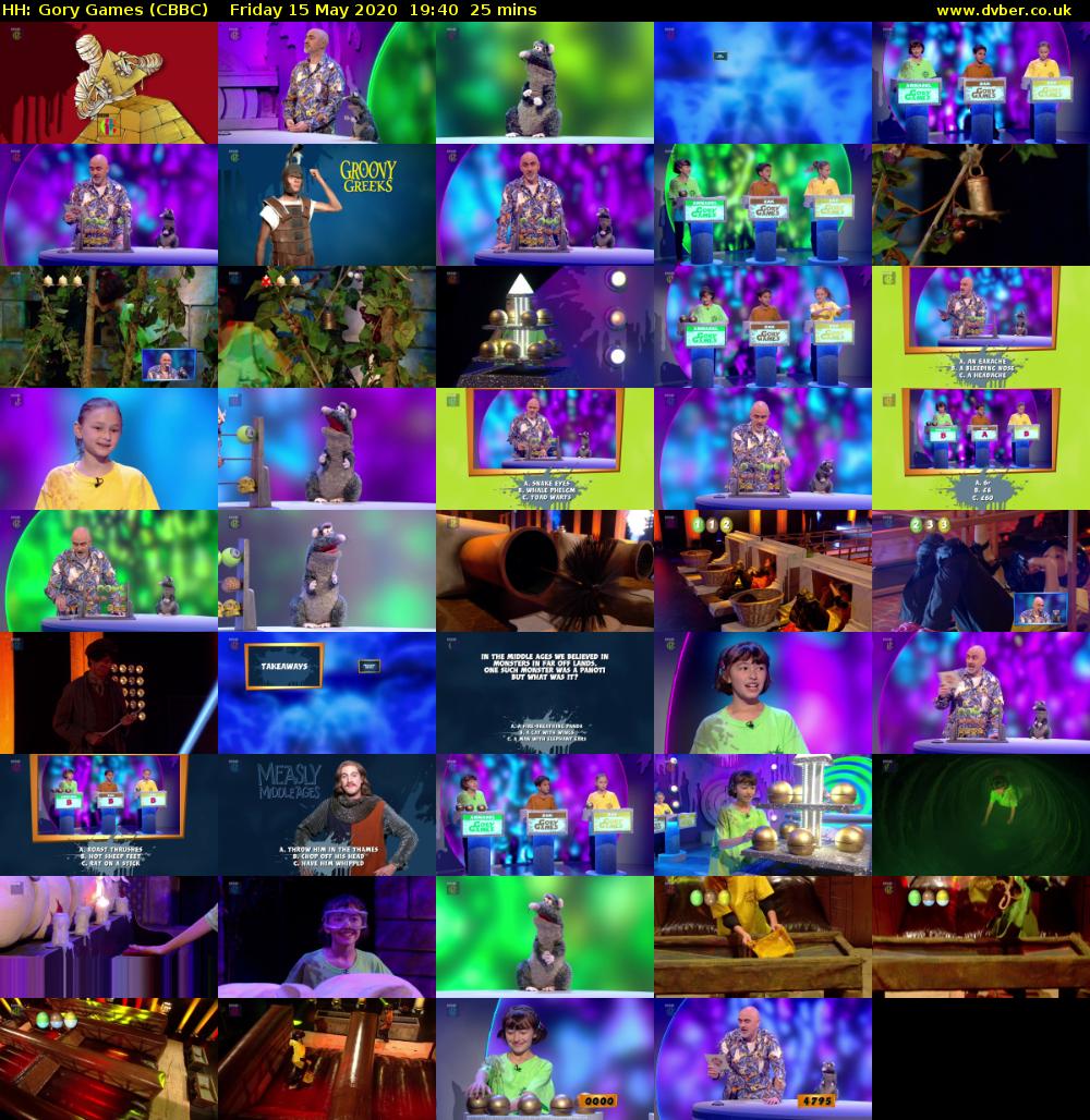HH: Gory Games (CBBC) Friday 15 May 2020 19:40 - 20:05