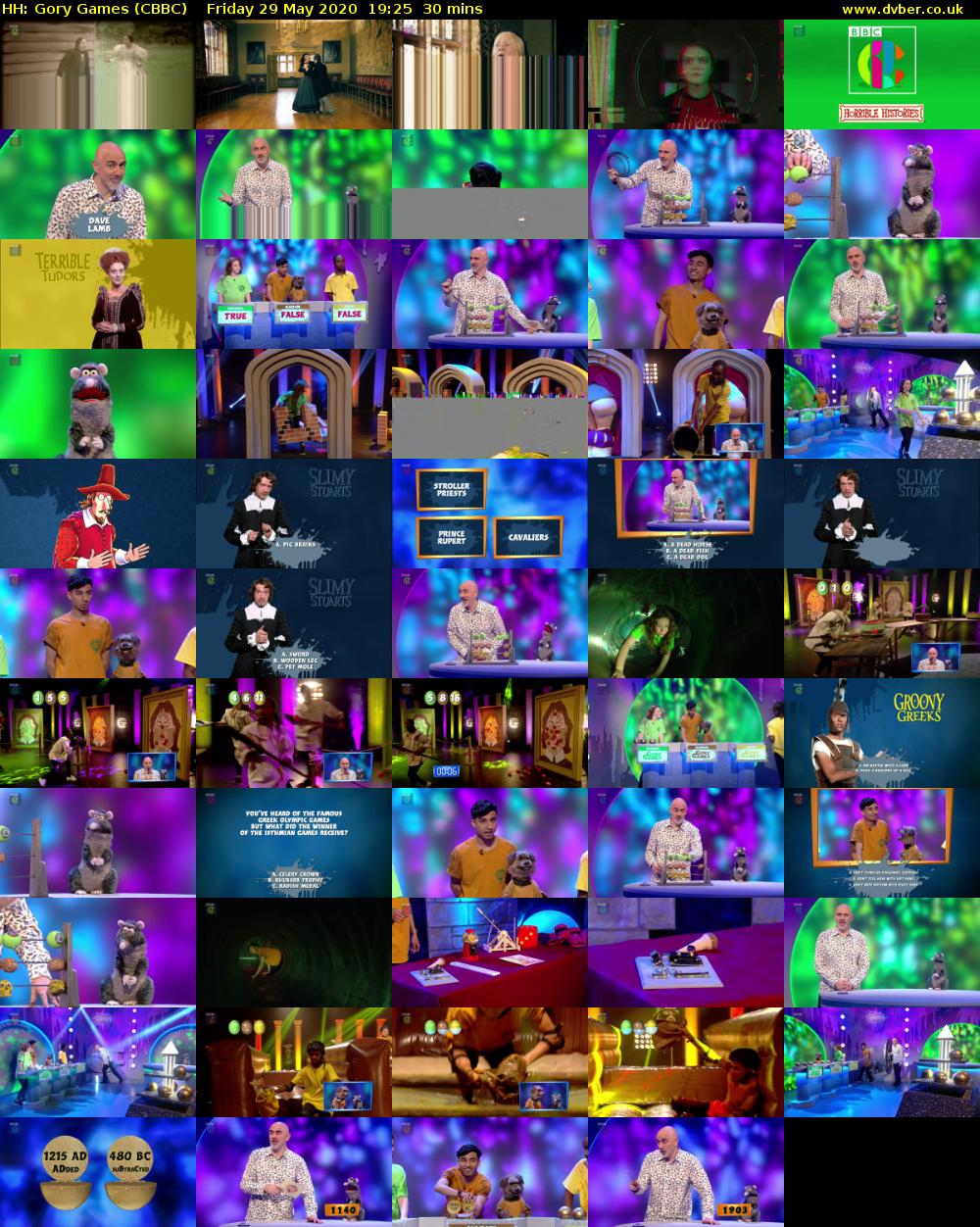HH: Gory Games (CBBC) Friday 29 May 2020 19:25 - 19:55