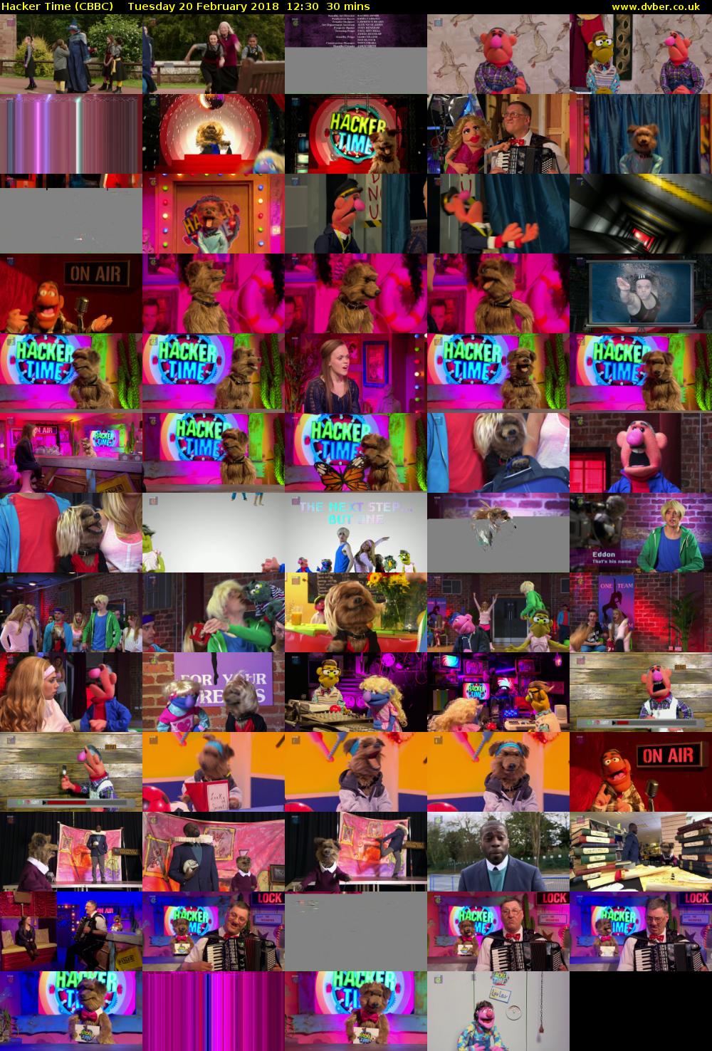 Hacker Time (CBBC) Tuesday 20 February 2018 12:30 - 13:00