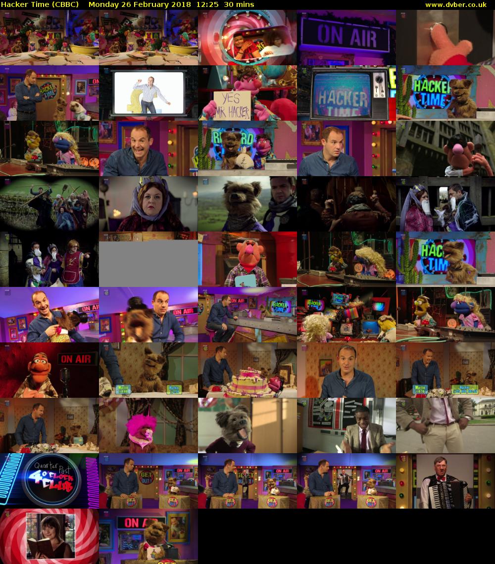Hacker Time (CBBC) Monday 26 February 2018 12:25 - 12:55