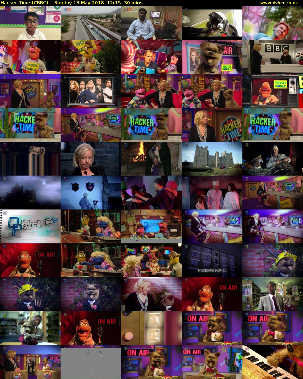 Hacker Time (CBBC) Sunday 13 May 2018 12:15 - 12:45