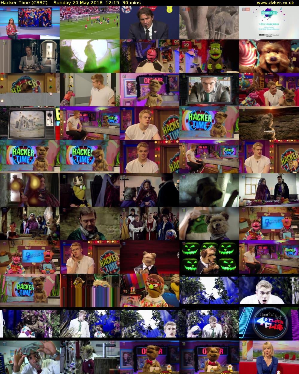 Hacker Time (CBBC) Sunday 20 May 2018 12:15 - 12:45