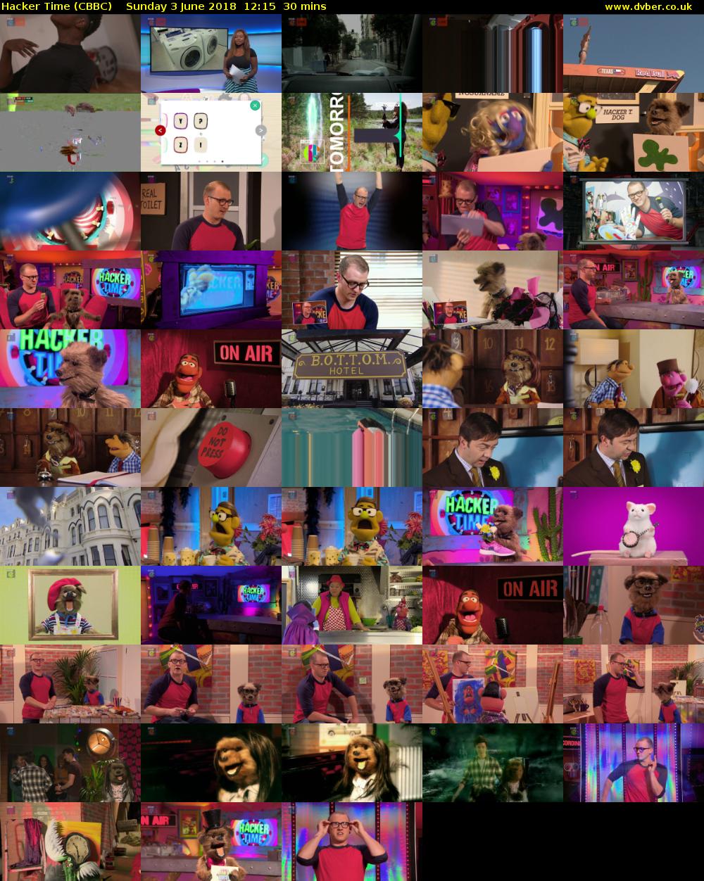 Hacker Time (CBBC) Sunday 3 June 2018 12:15 - 12:45