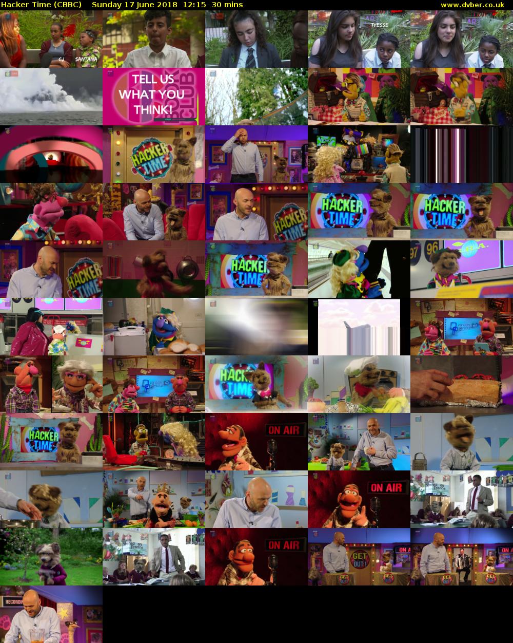 Hacker Time (CBBC) Sunday 17 June 2018 12:15 - 12:45