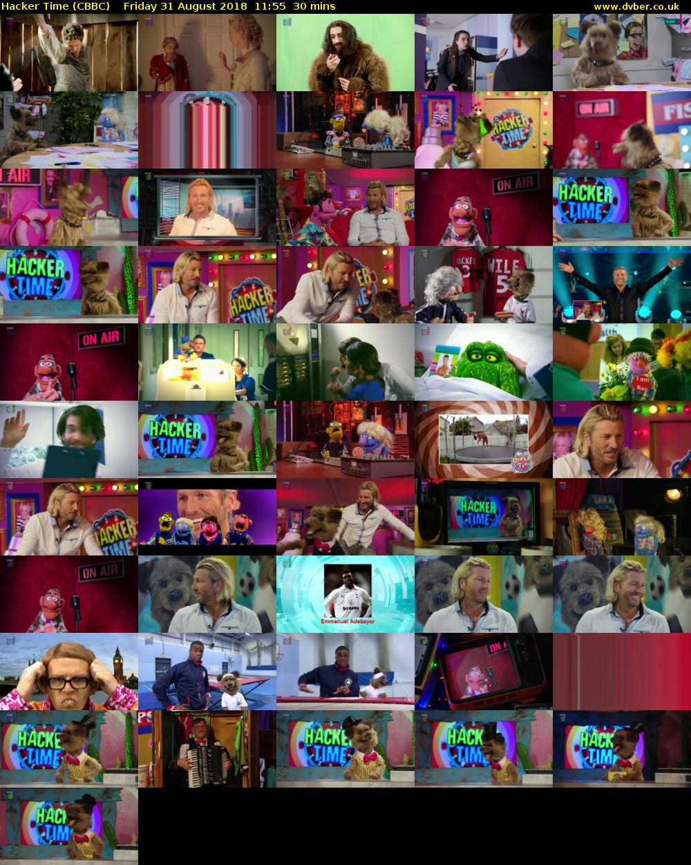 Hacker Time (CBBC) Friday 31 August 2018 11:55 - 12:25