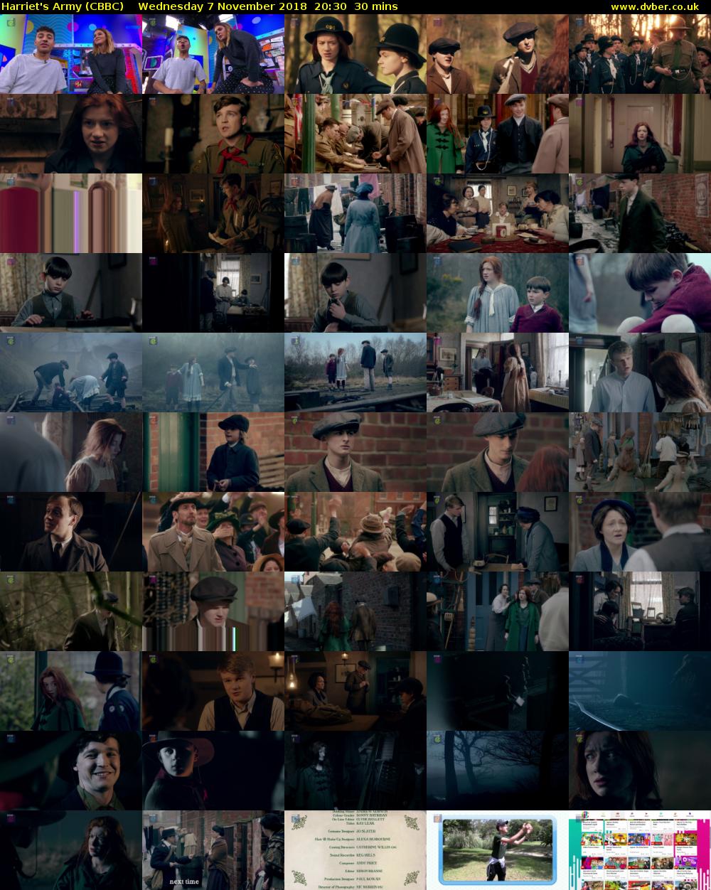 Harriet's Army (CBBC) Wednesday 7 November 2018 20:30 - 21:00