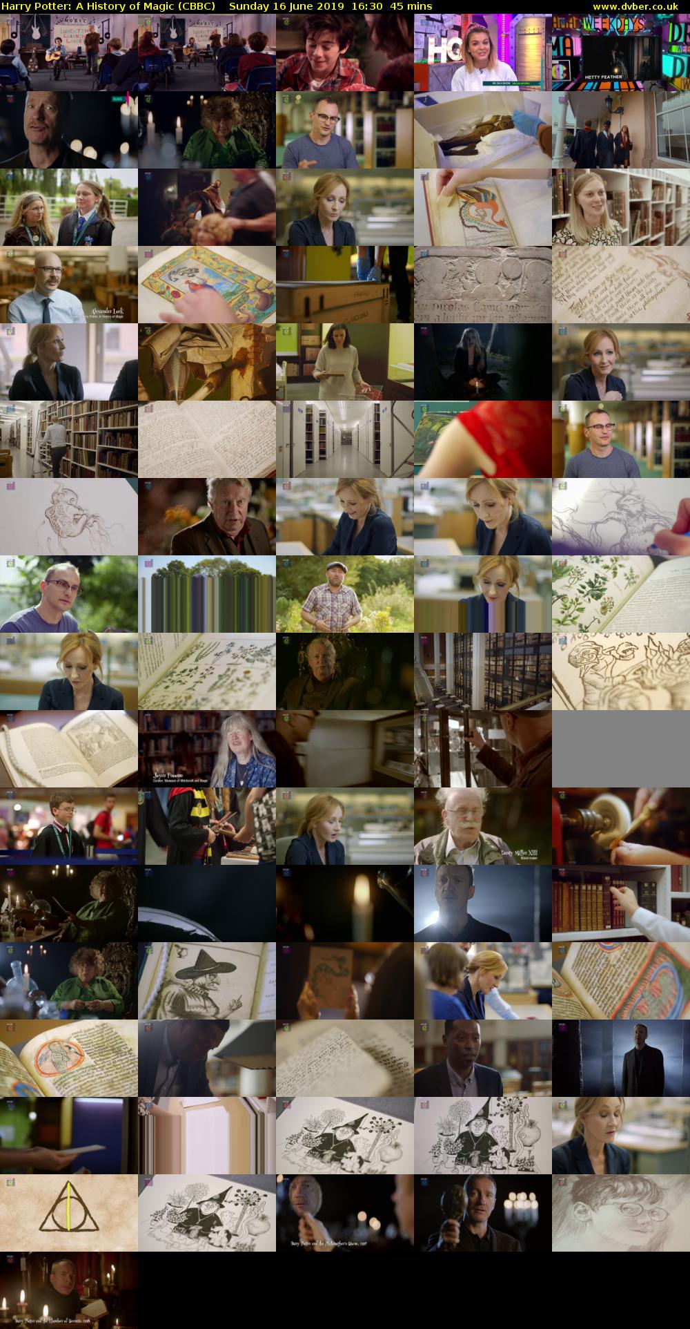 Harry Potter: A History of Magic (CBBC) Sunday 16 June 2019 16:30 - 17:15