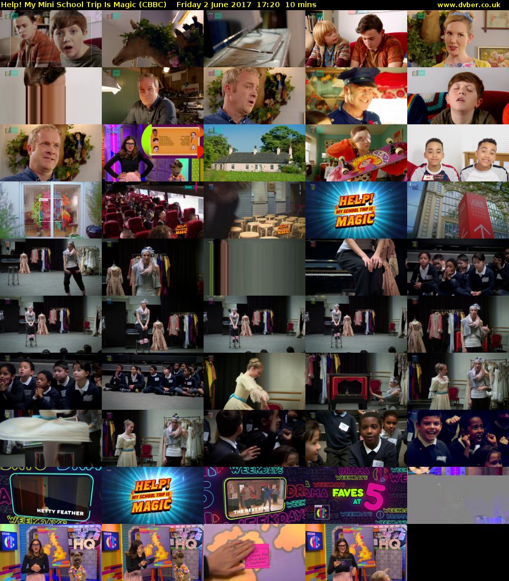 Help! My Mini School Trip Is Magic (CBBC) Friday 2 June 2017 17:20 - 17:30