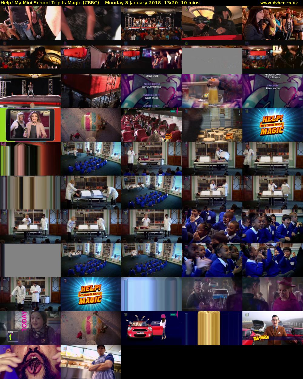 Help! My Mini School Trip Is Magic (CBBC) Monday 8 January 2018 13:20 - 13:30