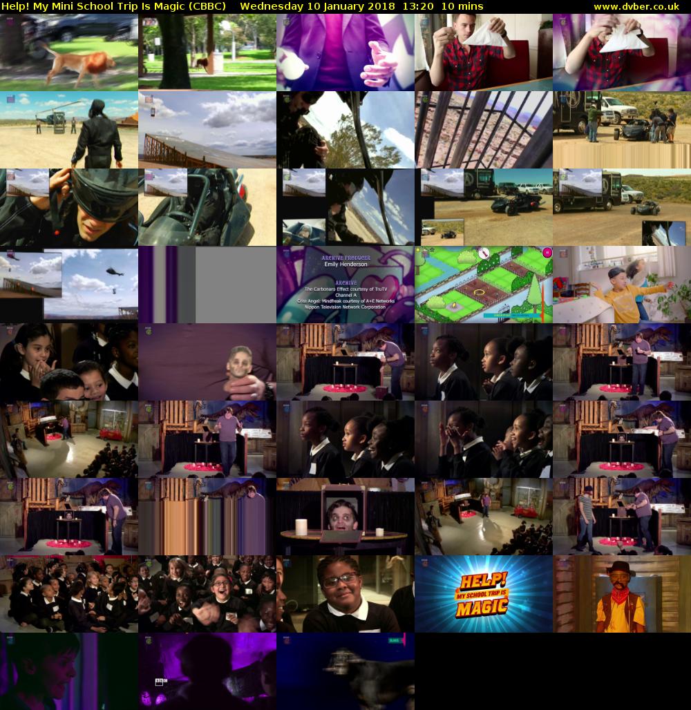 Help! My Mini School Trip Is Magic (CBBC) Wednesday 10 January 2018 13:20 - 13:30