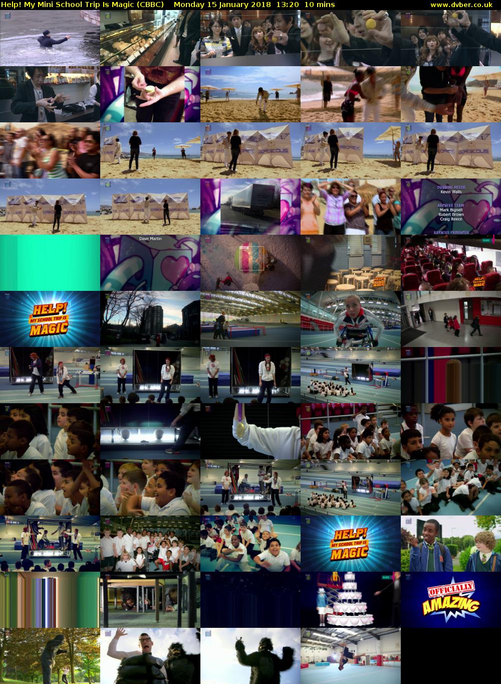 Help! My Mini School Trip Is Magic (CBBC) Monday 15 January 2018 13:20 - 13:30