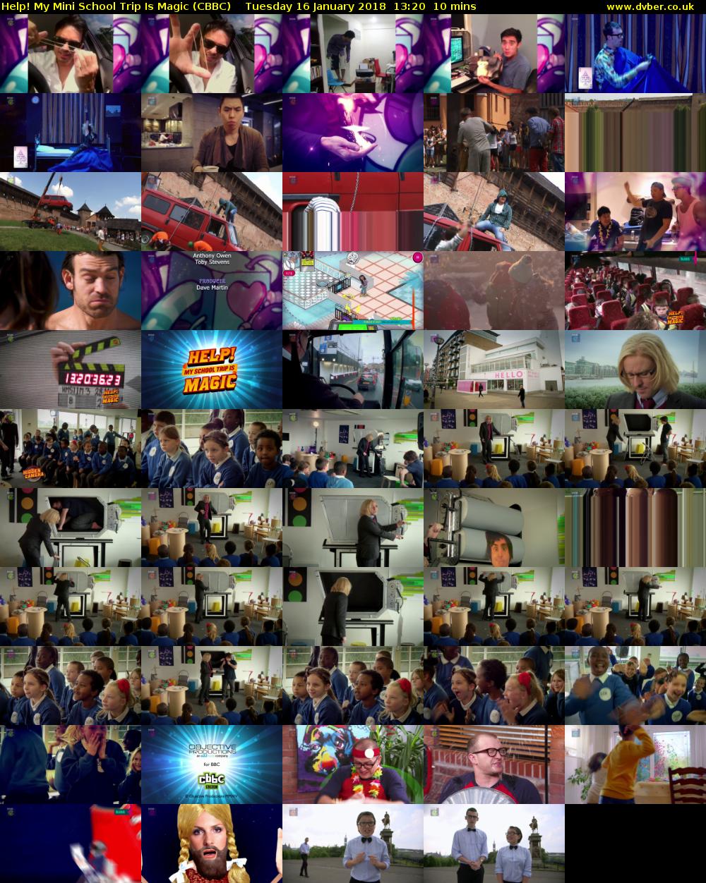Help! My Mini School Trip Is Magic (CBBC) Tuesday 16 January 2018 13:20 - 13:30