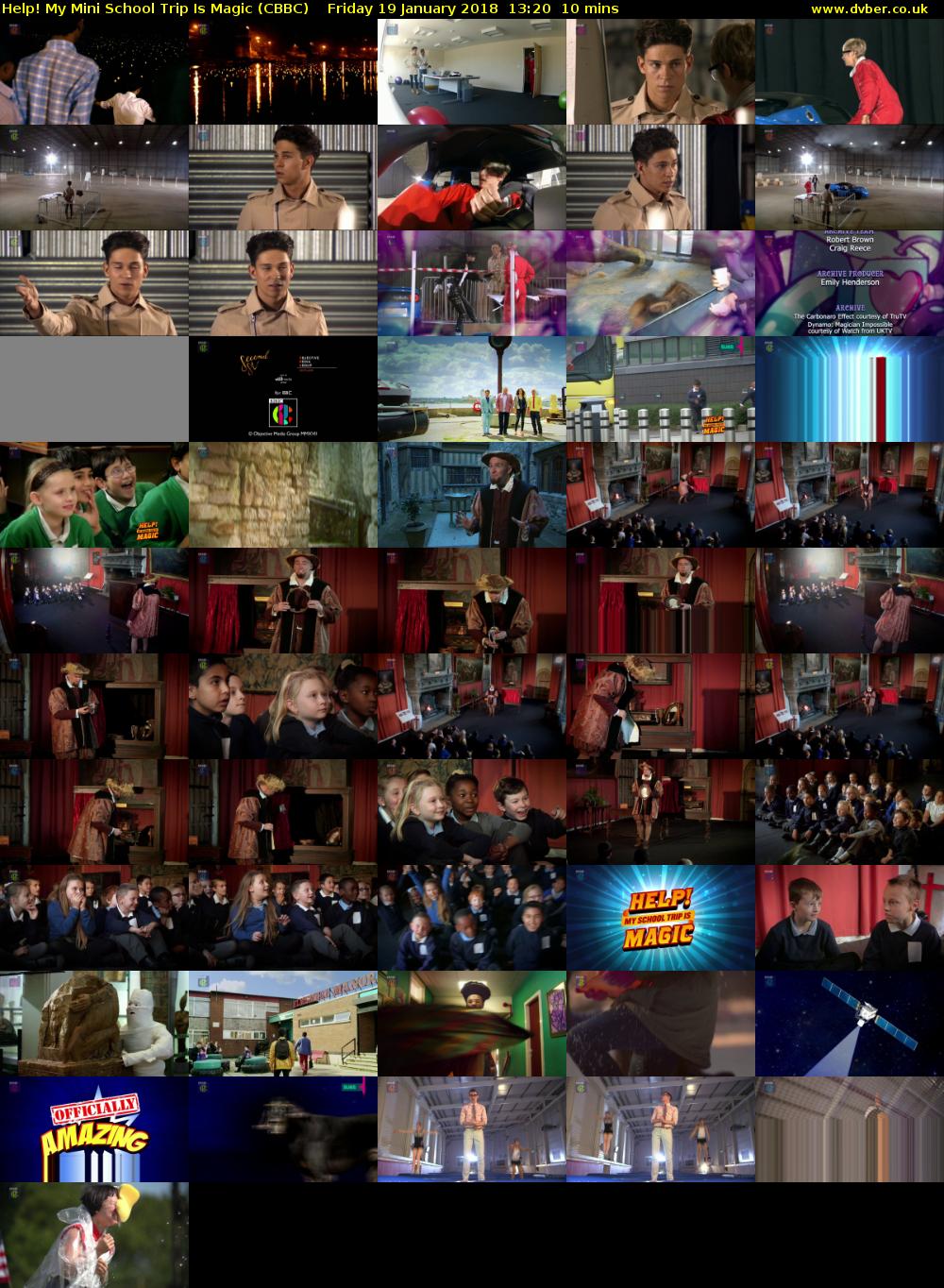Help! My Mini School Trip Is Magic (CBBC) Friday 19 January 2018 13:20 - 13:30