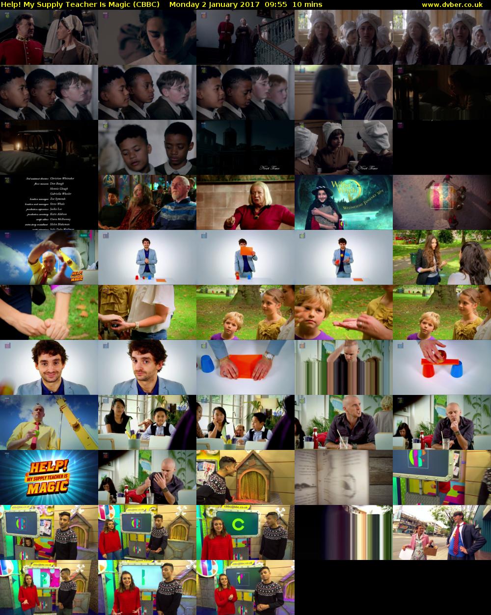 Help! My Supply Teacher Is Magic (CBBC) Monday 2 January 2017 09:55 - 10:05