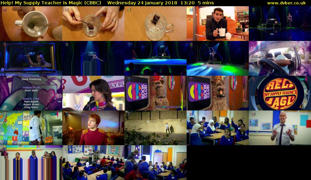 Help! My Supply Teacher Is Magic (CBBC) Wednesday 24 January 2018 13:20 - 13:25