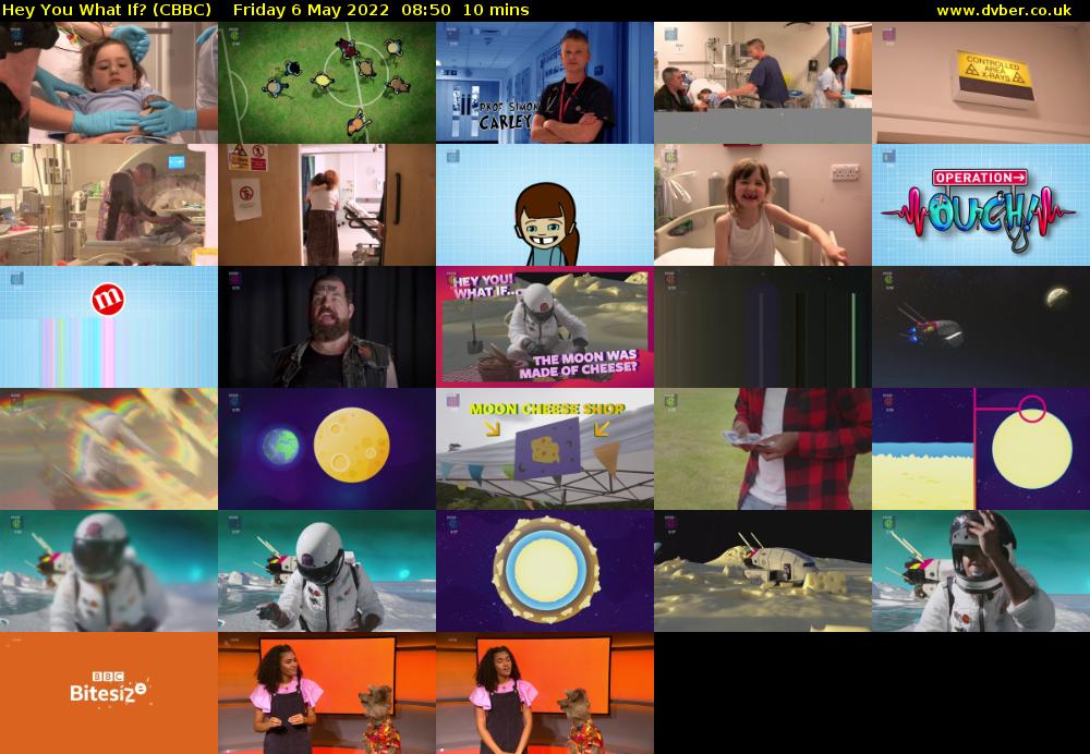 Hey You What If? (CBBC) Friday 6 May 2022 08:50 - 09:00