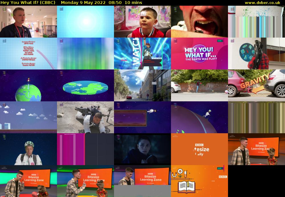Hey You What If? (CBBC) Monday 9 May 2022 08:50 - 09:00