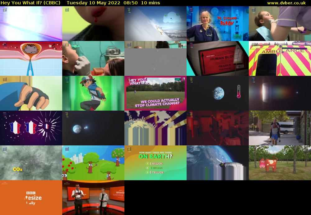 Hey You What If? (CBBC) Tuesday 10 May 2022 08:50 - 09:00