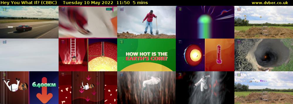 Hey You What If? (CBBC) Tuesday 10 May 2022 11:50 - 11:55