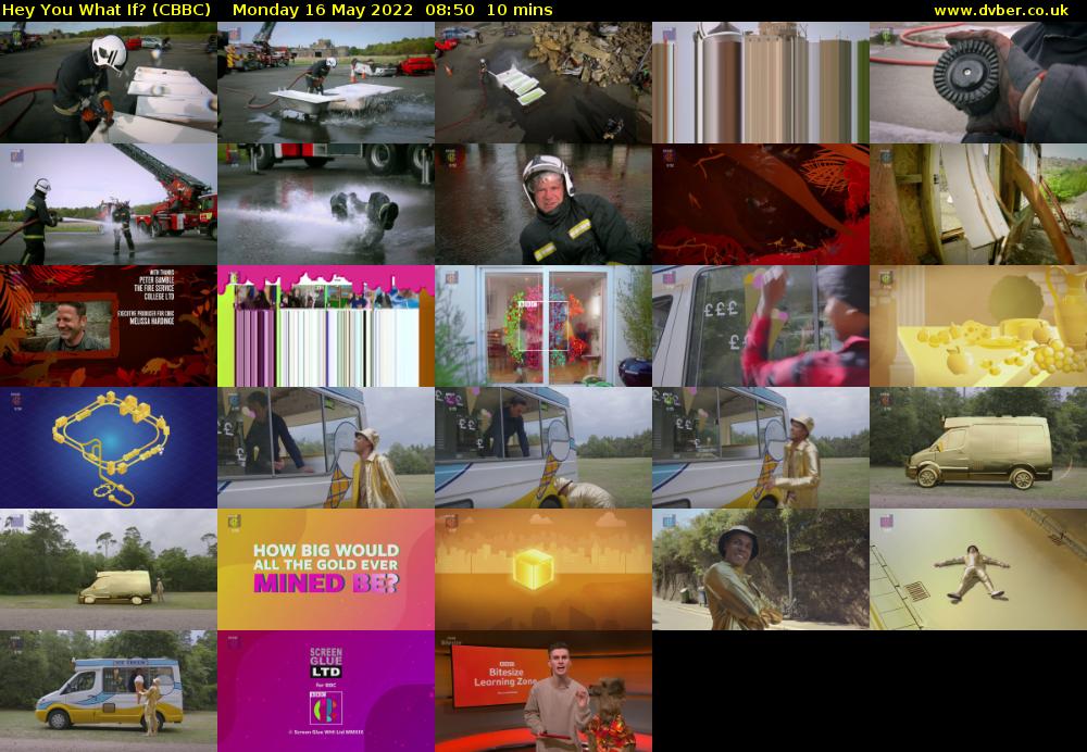 Hey You What If? (CBBC) Monday 16 May 2022 08:50 - 09:00