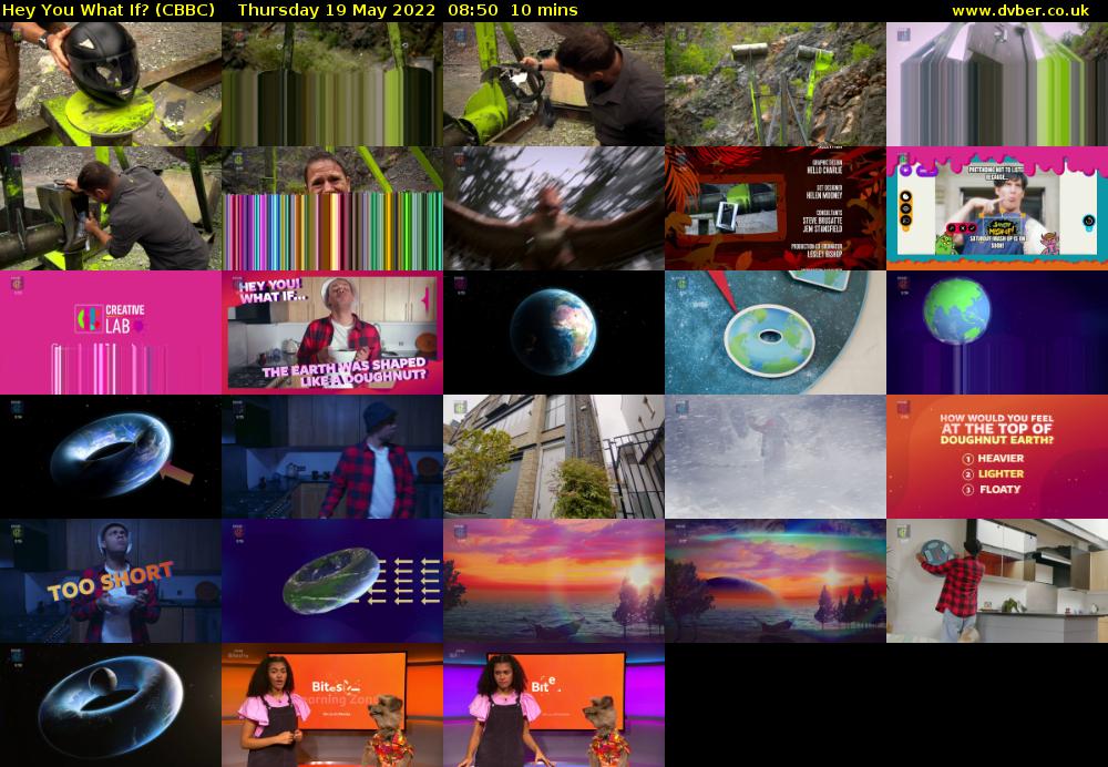 Hey You What If? (CBBC) Thursday 19 May 2022 08:50 - 09:00