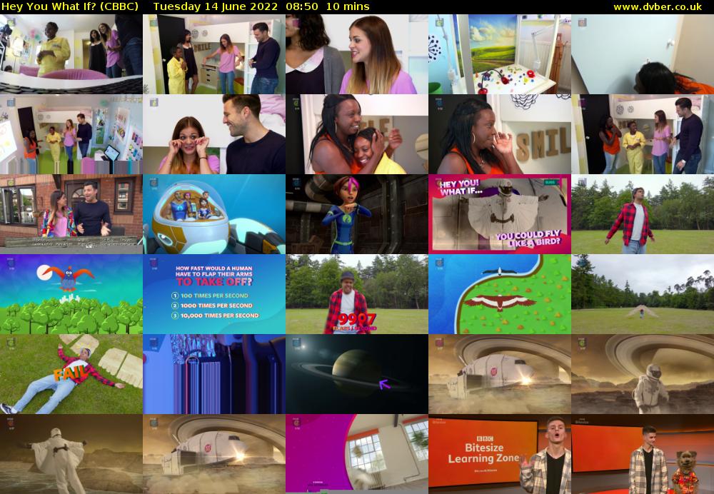 Hey You What If? (CBBC) Tuesday 14 June 2022 08:50 - 09:00