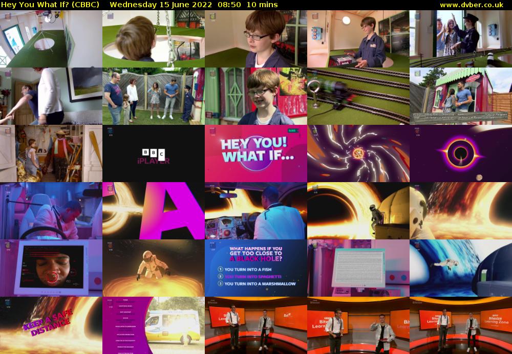 Hey You What If? (CBBC) Wednesday 15 June 2022 08:50 - 09:00