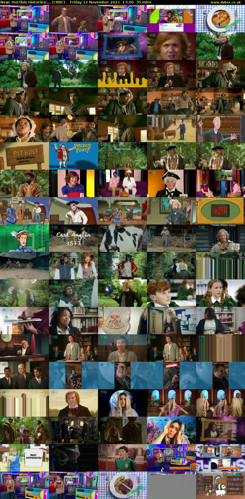 Horrible Histories:... (CBBC) Friday 12 November 2021 17:00 - 17:35