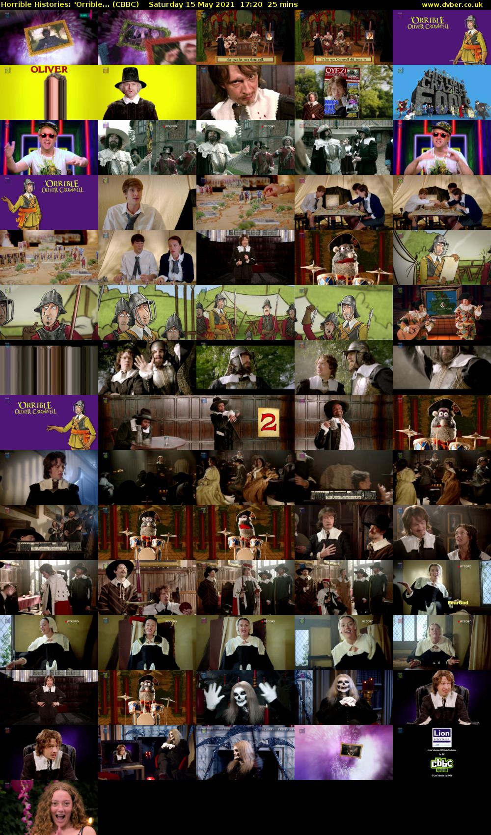 Horrible Histories: 'Orrible... (CBBC) Saturday 15 May 2021 17:20 - 17:45