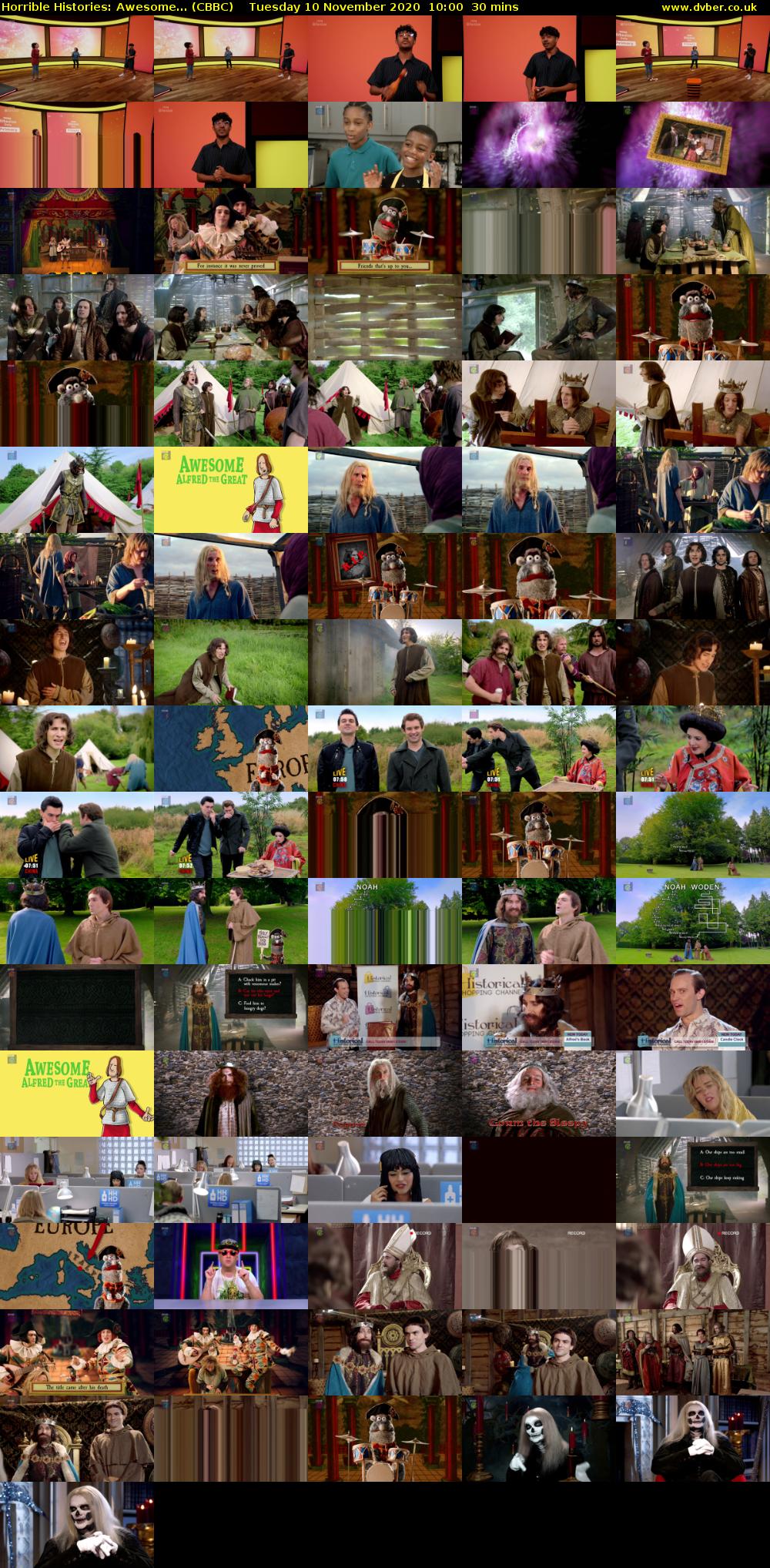 Horrible Histories: Awesome... (CBBC) Tuesday 10 November 2020 10:00 - 10:30