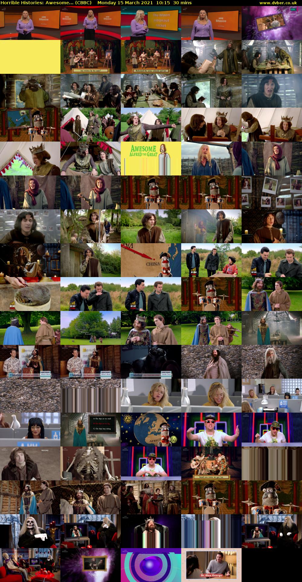 Horrible Histories: Awesome... (CBBC) Monday 15 March 2021 10:15 - 10:45