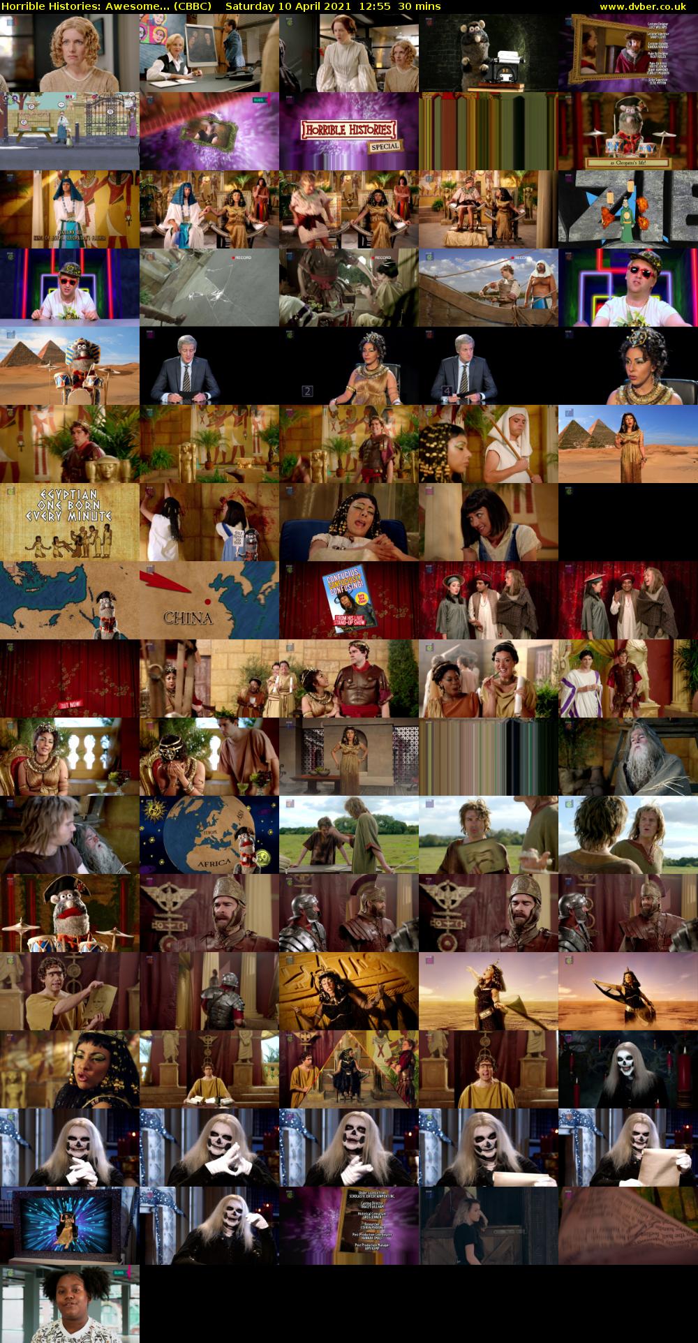 Horrible Histories: Awesome... (CBBC) Saturday 10 April 2021 12:55 - 13:25