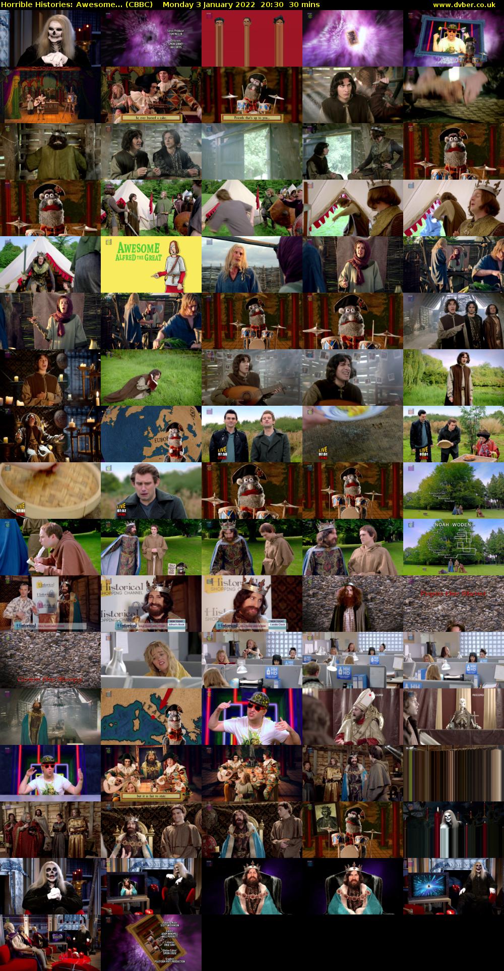 Horrible Histories: Awesome... (CBBC) Monday 3 January 2022 20:30 - 21:00