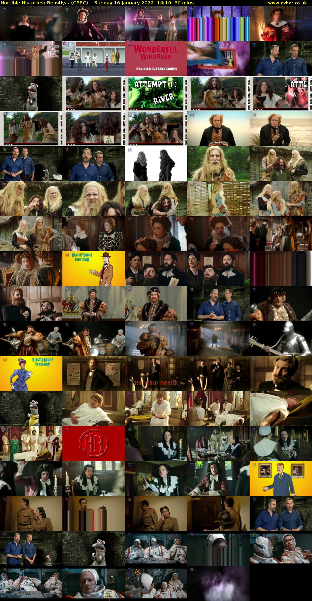 Horrible Histories: Beastly... (CBBC) Sunday 16 January 2022 14:10 - 14:40