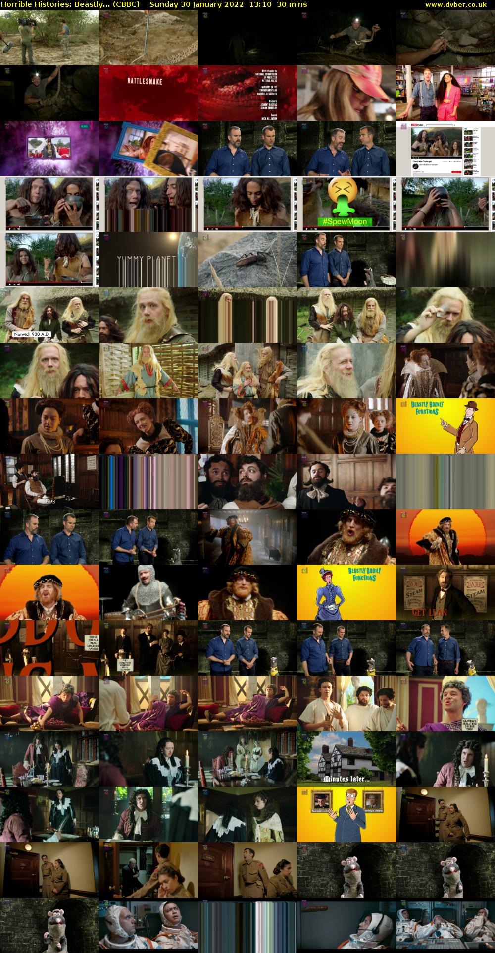 Horrible Histories: Beastly... (CBBC) Sunday 30 January 2022 13:10 - 13:40