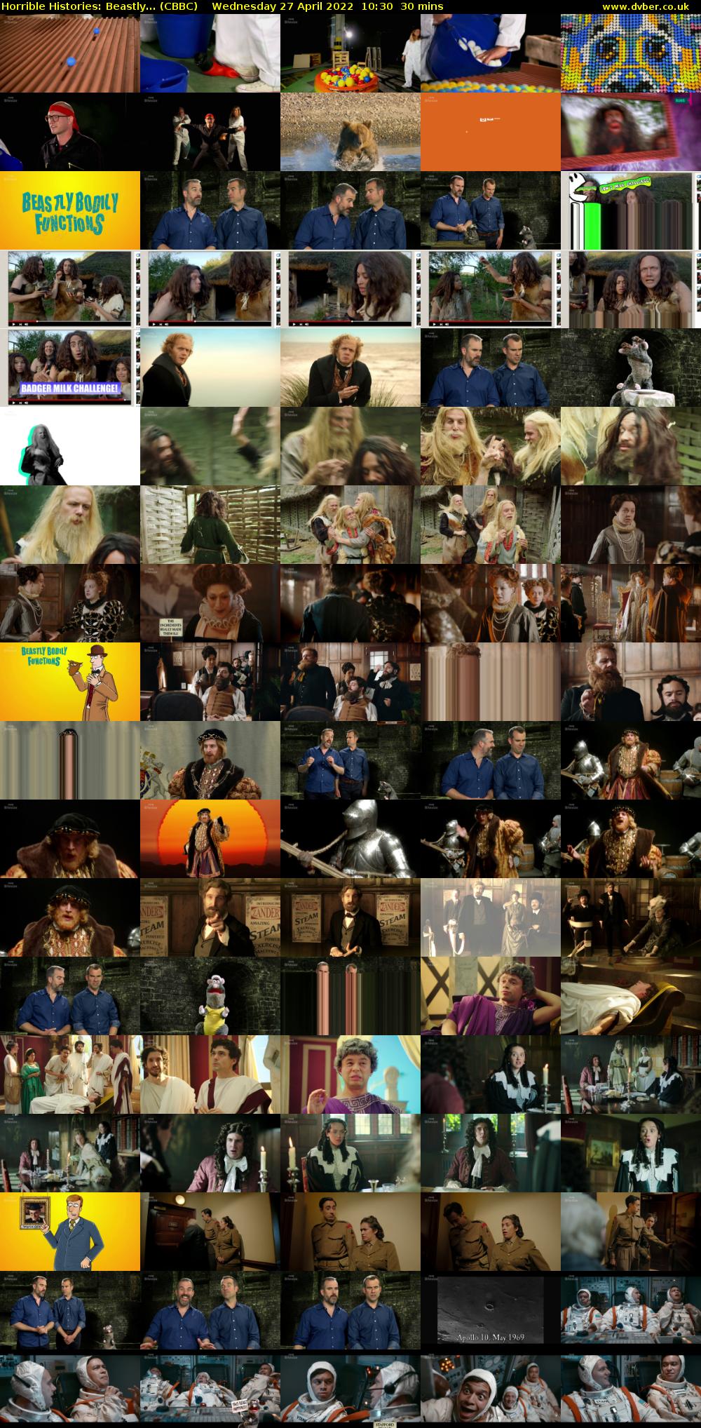 Horrible Histories: Beastly... (CBBC) Wednesday 27 April 2022 10:30 - 11:00