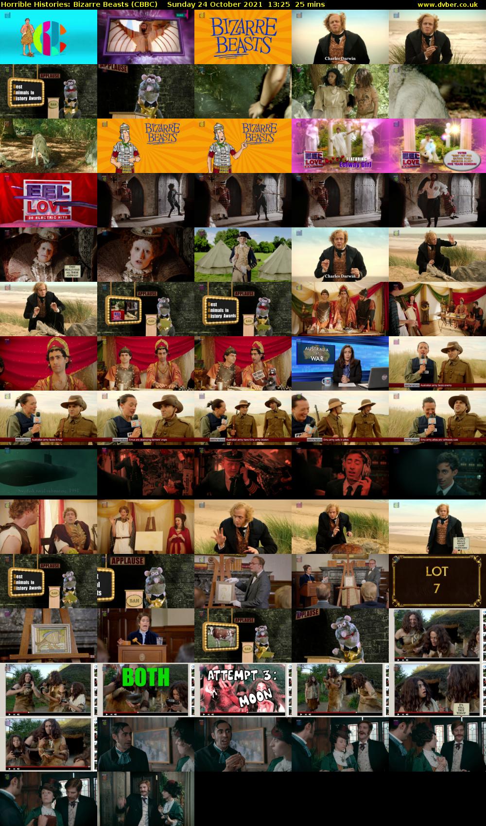 Horrible Histories: Bizarre Beasts (CBBC) Sunday 24 October 2021 13:25 - 13:50