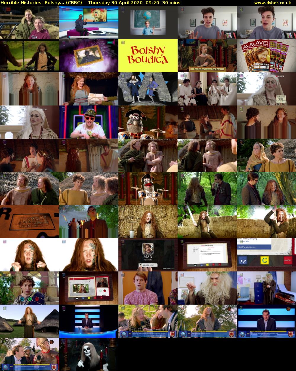 Horrible Histories: Bolshy... (CBBC) Thursday 30 April 2020 09:20 - 09:50